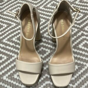 Cream heels madden girl